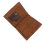 Nice Leather Trifold Mens Wallet RFID Blocking Wallet ID Window Travel Wallet