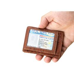 Eco-friendly minimalist card holder RFID cork leather card holder