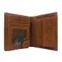 Nice Leather Trifold Mens Wallet RFID Blocking Wallet ID Window Travel Wallet