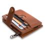 Multiple nice design rfid bifold leather card case leather purse coin wallet