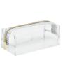 Stock Clear PVC transparent cheap cosmetic bag travel makeup bag kit