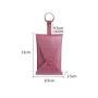 Ladies Full-grain Leather Car Key Ring Pouch New Key Holder Bag With Card Holder