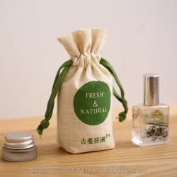 Custom Small Cotton Muslin Drawstring Bag