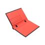 OEM carbon fiber genuine leather boarding travel wallet custom passport holder with gift box
