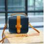 Fashion Hand-made Genuine Leather Cowhide Cross-body Bags Lady's Handbag Vegetable Tanned Women Bag