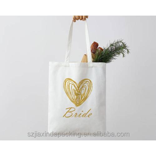 Natural Canvas Tote Bag Shopping Handle  Organic Product Bag