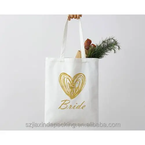 Natural Canvas Tote Bag Shopping Handle  Organic Product Bag