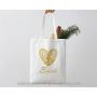 Natural Canvas Tote Bag Shopping Handle  Organic Product Bag