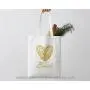 Natural Canvas Tote Bag Shopping Handle  Organic Product Bag