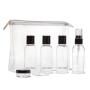 Stock Clear PVC transparent cheap cosmetic bag travel makeup bag kit