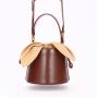 OEM ODM Mini Sac A Main Femme Bolsa Feminina Custom Fashion Genuine Leather Small Sling Bucket Bags Women Designer Tote Handbag