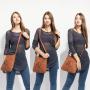 Lovevook Realer cosmetic fashion pu leather camera bag for women waterproof shoulder crossbody bags for ladies
