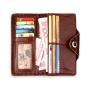 Vintage Manual Real Leather Male Transverse Style Wallet With Various Styles