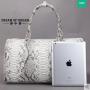 OEM ODM Luxury Classic Vintage Design Custom Genuine Snake Skin Leather Travelling Duffle Bags Gym Bag for Men Women