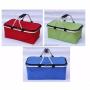 600D Oxford Outdoor Camping Folding Cooler Insulated Picnic Baskets