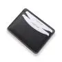 Customized embossed logo oil leather atm card holder credit card holder slim wallets