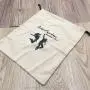 Personalised Cotton Drawstring Ballet Shoe Dust Bag