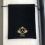 Promotional Black Velvet Bag With Gold Printing Logo