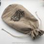 Round Bottom Jute Burlap Drawstring Bag For Tea