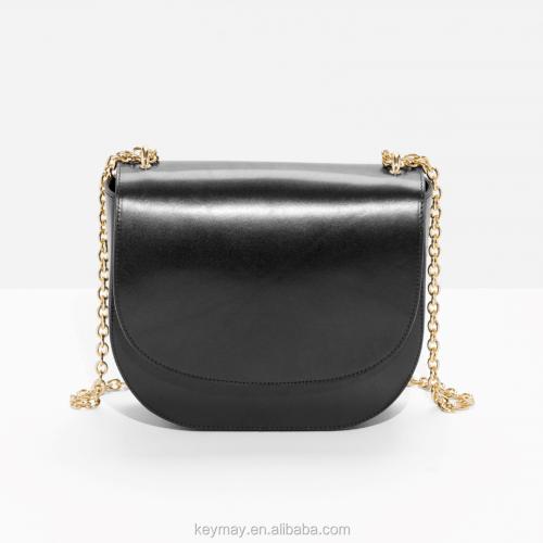 Latest 2017 quality soft leather magnetic lock closure ladies bags