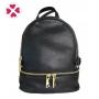 Women british style england mini small black genuine leather backpack