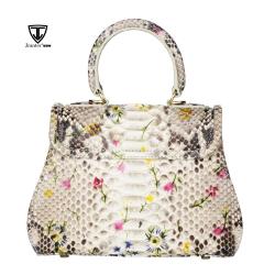 Vintage Genuine Snake skin Leather Women Handbag