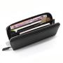 Leather long men wallets customized leather clutch zipper wallets men