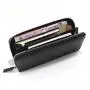 Leather long men wallets customized leather clutch zipper wallets men