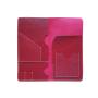 Personalized gift document organizer leather travel document wallet