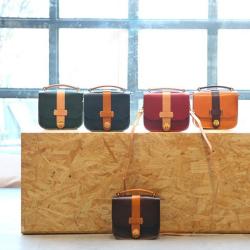 Fashion Hand-made Genuine Leather Cowhide Cross-body Bags Lady's Handbag Vegetable Tanned Women Bag