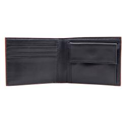 vertical bifold rfid blocking real carbon fiber wallet for men