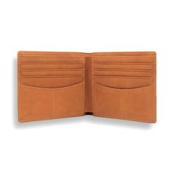 Gift wallet with logo customs design men wallet leather and canvas RFID blocking