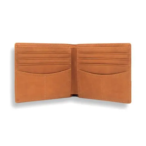 Gift wallet with logo customs design men wallet leather and canvas RFID blocking