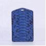 Snake skin leather business name tag ID badge card holder with lanyard