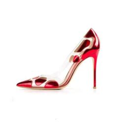Women's Pointed-Toe European Elegance Color Pump Stiletto Sexy High Heels With Printing