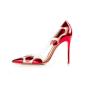Women's Pointed-Toe European Elegance Color Pump Stiletto Sexy High Heels With Printing