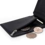 RFID carbon fiber wallet customized Men's trifold leather money clip wallet