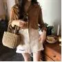 New Summer Straw Personality Small Tote Refreshing Rattan Beach Handbag Fashionable Ladies Handbags