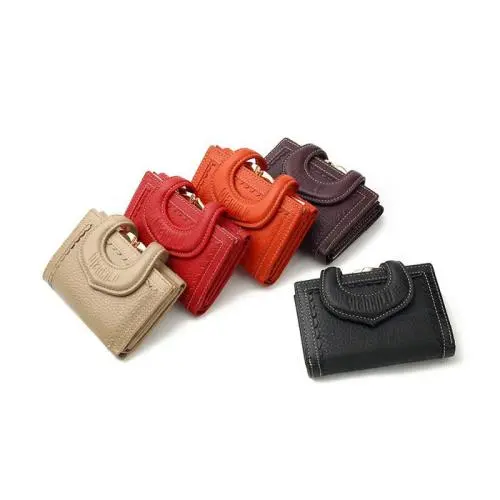 2019 New Women's Wallet First Layer Leather Ladies Wallet Retro Wallet