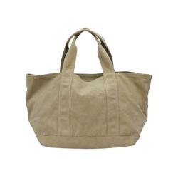 Keymay Wholesale High Quality Large Capacity White Canvas Tote Bag With Short Handle