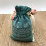 Recyclable  Custom Logo Cotton Drawstring Bag Colorful Cotton Pouch Bag, Small Cotton Pouch Bag