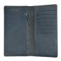 vintage looking leather 100% handmade lady long wallet purse