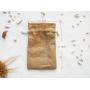 Custom Logo Printed Hessian Coffee Beans Packaging Pouch Natural Jute Burlap Drawstring Gift Bag