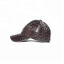 Gorras Para Hombre Custom Logo Fashion Real Crocodile Hornback Skin Leather Men Leather Baseball Caps And Hats Manufacturer