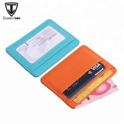Genuine Leather Business ID Credit Card Holder  Wallet