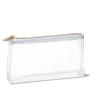 Stock Clear PVC transparent cheap cosmetic bag travel makeup bag kit