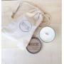 Organic Round Bottom Natural Canvas Pouch Bag For Candle Custom Logo Printed Cotton Drawstring Candle Bag