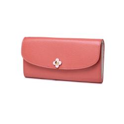 Fashion full grain leather clutch wallets women leather wallets for women