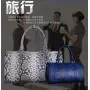 Updated New Fashion Large Capacity Mens Travel Duffel Bags Genuine Luxury Snake Skin Leather Weekend Duffle Bag