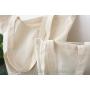 Organic Muslin Cotton Carry Tote Bag With Bottom
